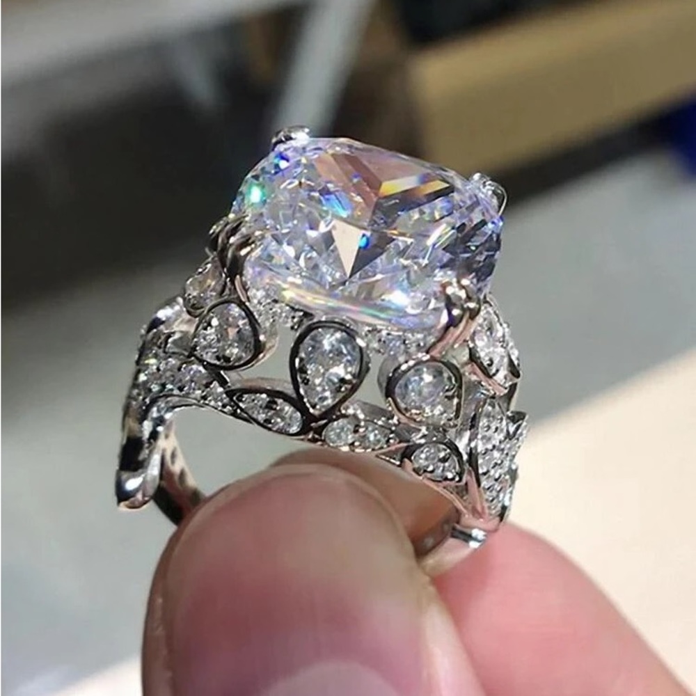 Rhinestone Diamond Ring Gorgeous